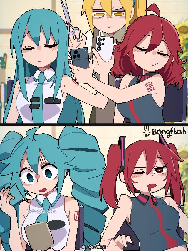 初音未来, 重音Teto, akita neru, hairstyle change