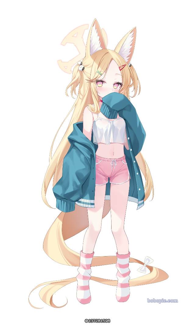 碧蓝档案, 女孩子, 萝莉, 兽耳, Seia Yurizono