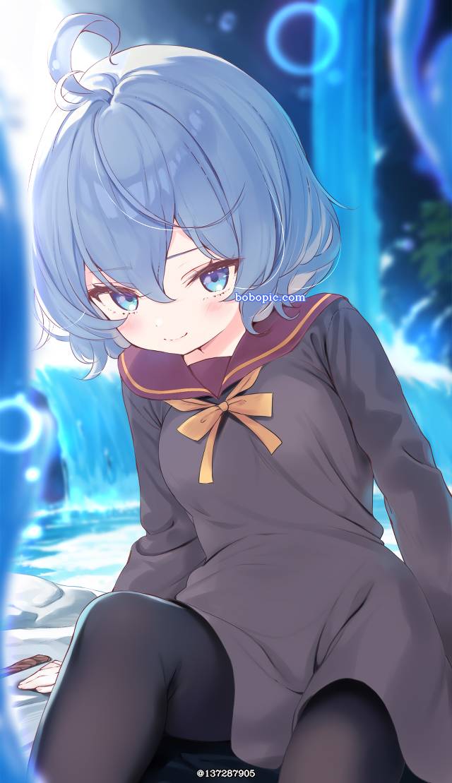 原创, 水手连衣裙, 黑丝袜, uniform