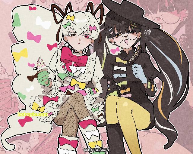 拟人化, 原创, 跷二郎腿