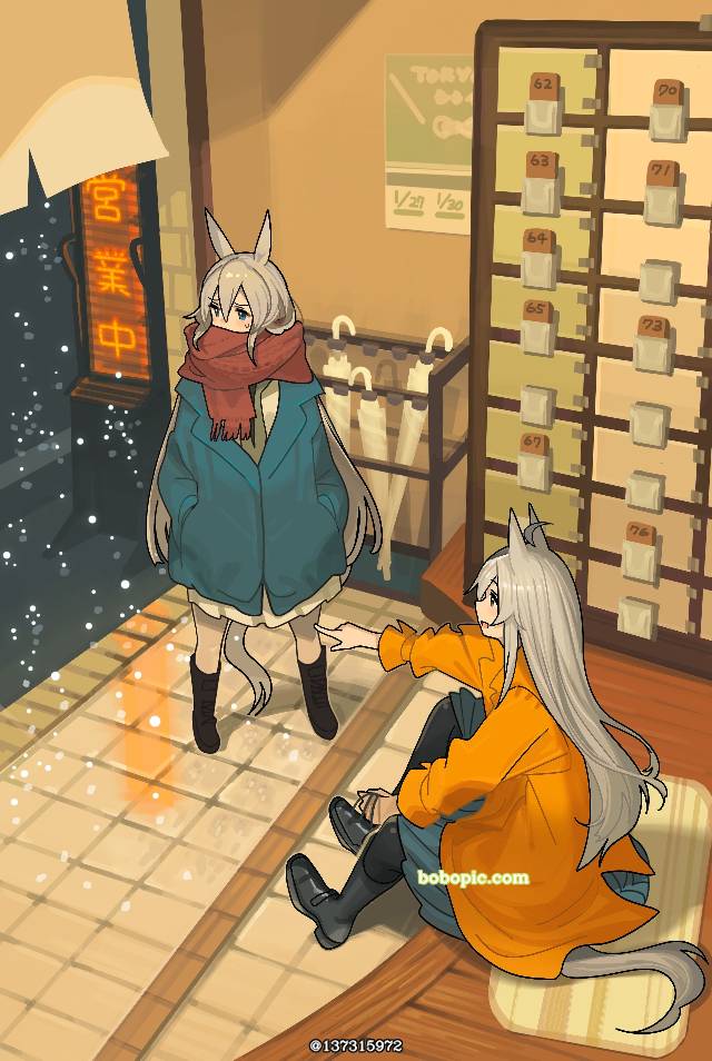 马娘, 赛马娘Pretty Derby, Oguri Cap (Uma Musume), Tamamo Cross (Uma Musume), background