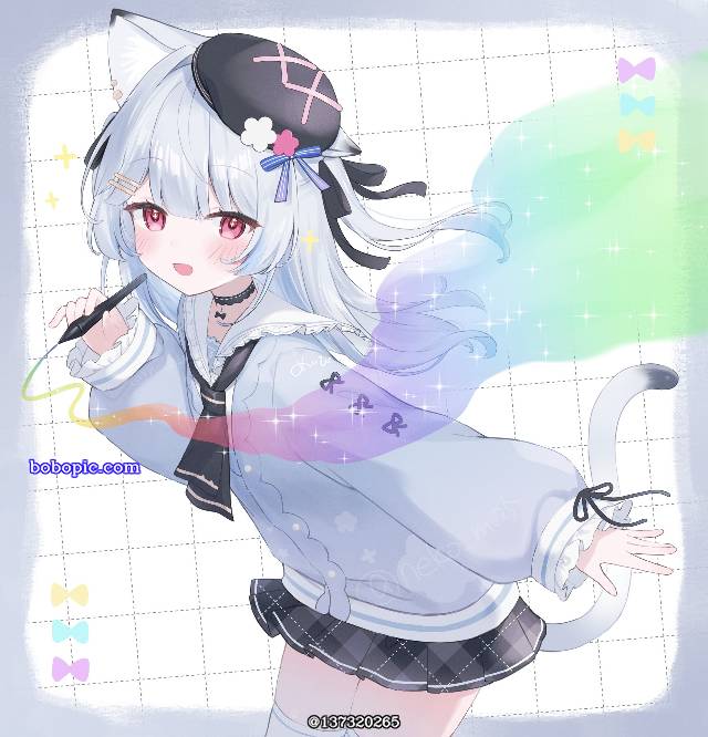 女孩子, 虚拟主播, 可爱, 兽耳, young girl, Virtual Youtuber 100+ bookmarks