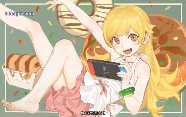 物语系列, oshino shinobu, 金发