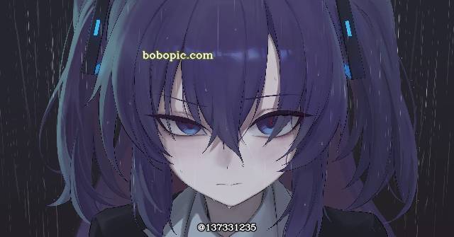 碧蓝档案, Yuuka, Hayase Yuuka, rain, emotionless