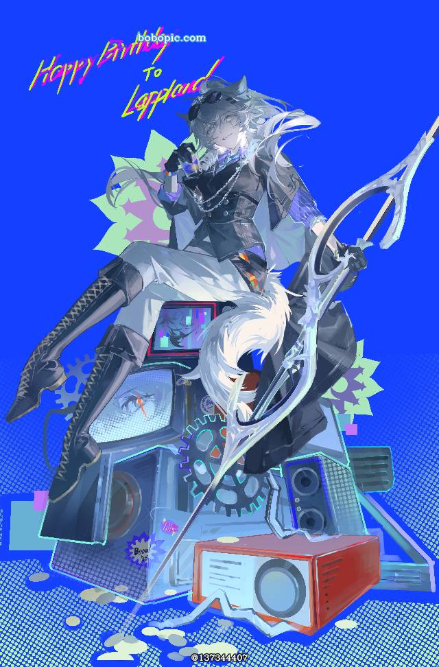 明日方舟, Arknights, 插画, 女孩子, Lappland, 拉普兰德(明日方舟)