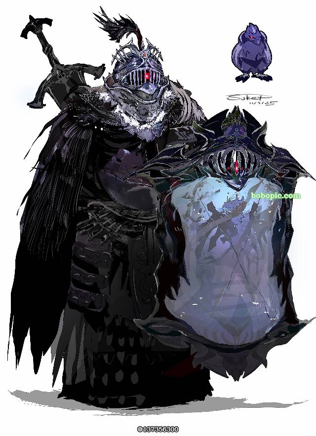 钢铠鸦, 口袋妖怪, 精灵宝可梦, 骑士, 铠, 厚涂