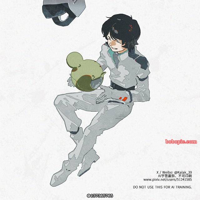 Mobile Suit Zeta Gundam, Kamille Bida, Haro, 男孩子, 插画