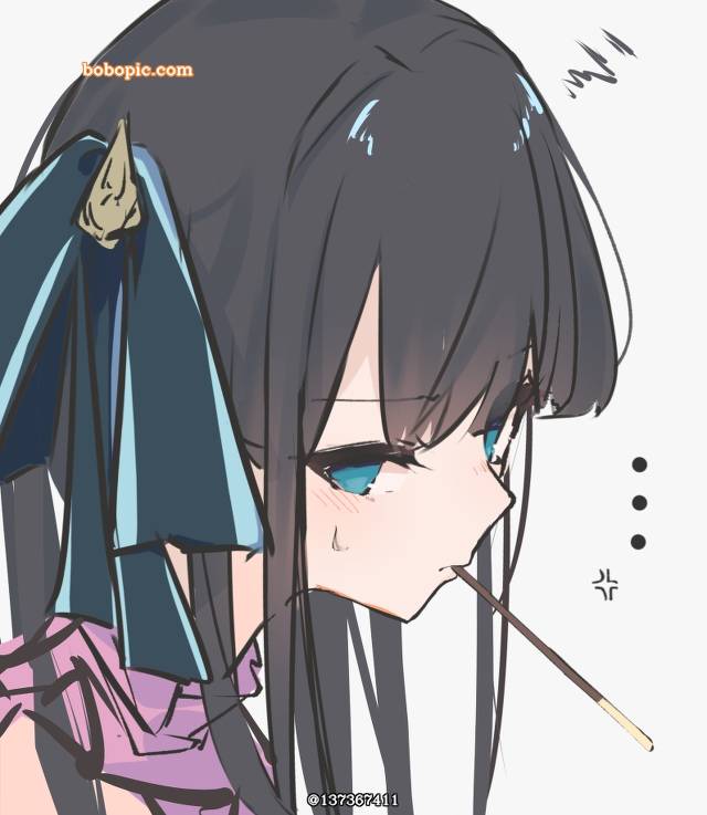 插画, 女孩子, 百奇日, pocky