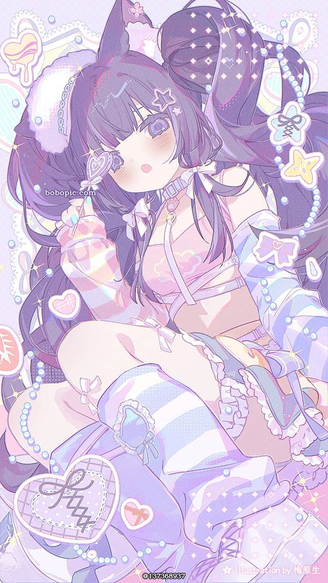 requested illustration, 女孩子, 兽耳