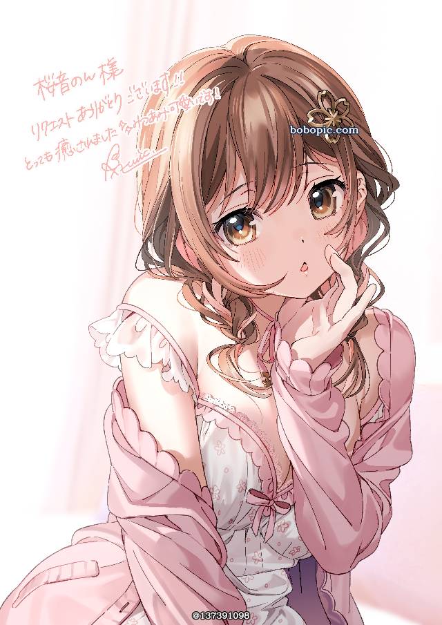 女孩子, 麻花辫, loungewear, inner color