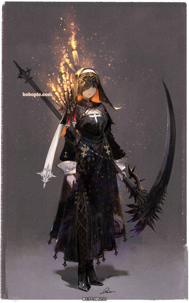 原创, 奇幻, 插画, 厚涂, character design, 女孩子, costume, 原创