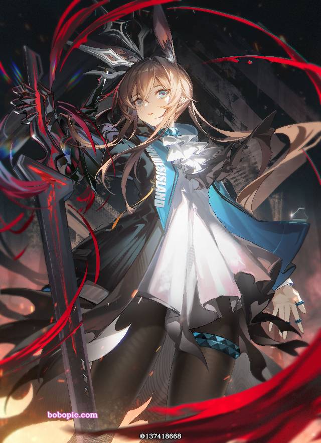 女孩子, Arknights, Amiya, 阿米娅（明日方舟）, 黑丝袜, 明日方舟