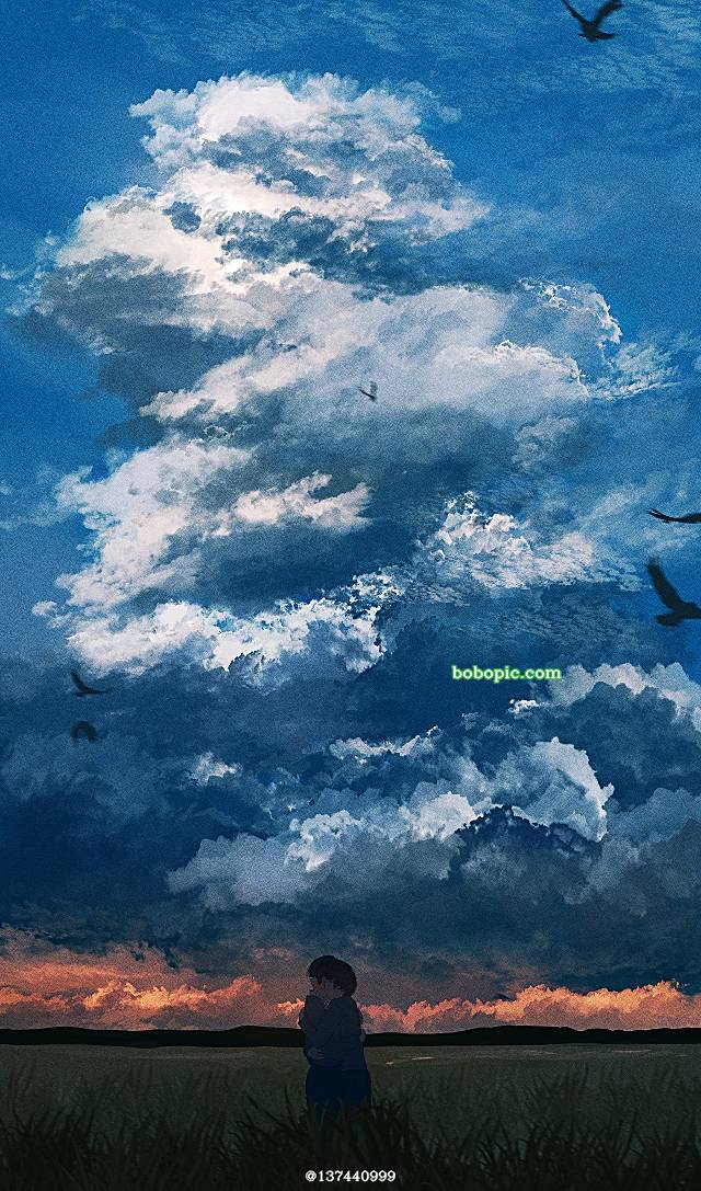 原创, 原创, 男孩子, 风景, background, sky, 积雨云