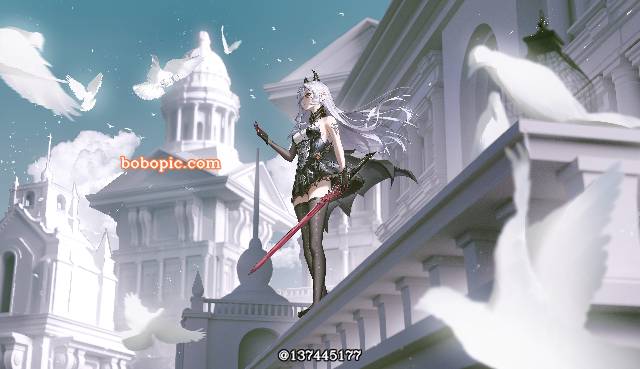 girl, young girl, black stockings