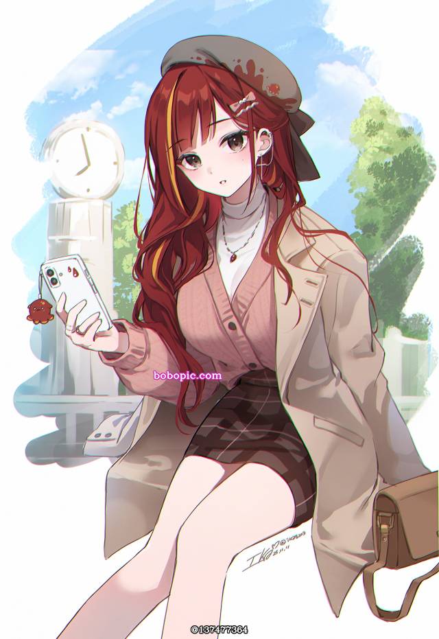 young girl, 女孩子, 魅惑的大腿, 虚拟主播, autumn, Virtual Youtuber 100+ bookmarks