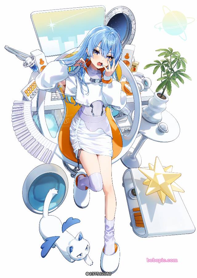 Hololive, 虚拟主播, Suisei Hoshimachi, universe, Hoshimachi Suisei fanart