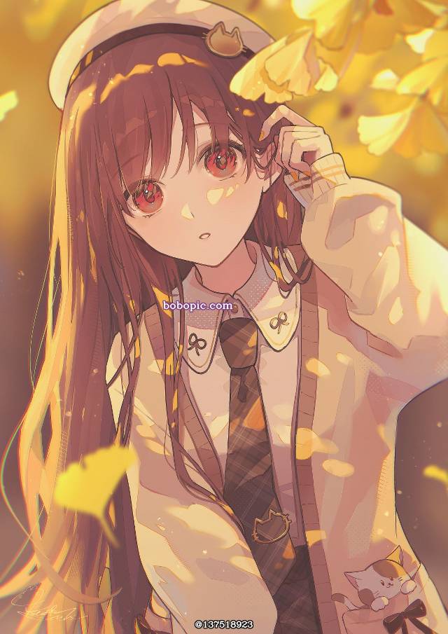 原创, 女孩子, autumn, ginkgo biloba