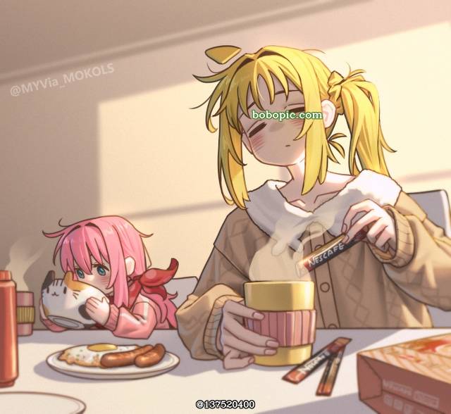 后藤一里×伊地知虹夏, Nijika Ijichi, meal