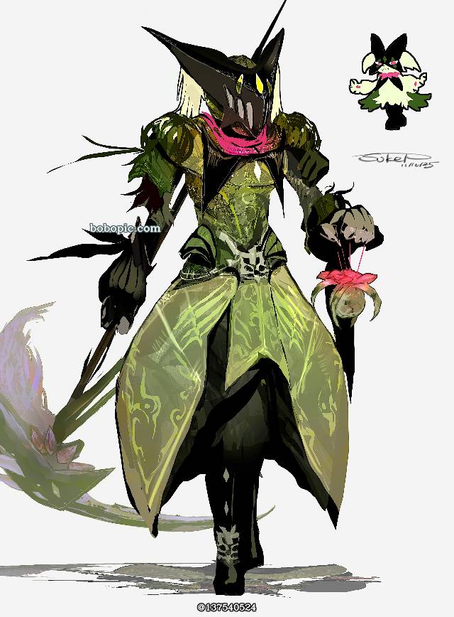 魔幻假面喵, sickle, 骑士, 精灵宝可梦, 口袋妖怪, 魔幻假面喵（宝可梦）