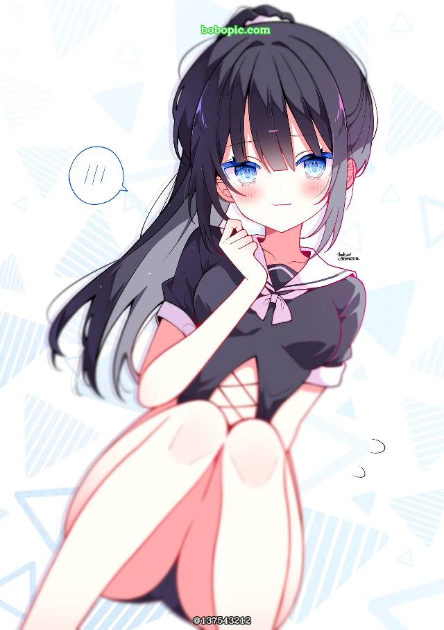 女孩子, 插画, young girl, 高叉