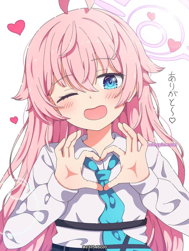 碧蓝档案, Takanashi Hoshino, Hoshino, Hoshino (Blue Archive), 粉色头发, 女孩子, 插画, uniform