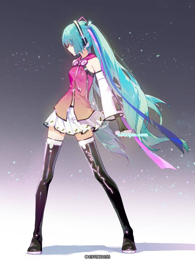 女孩子, 初音未来, miku, detached sleeves