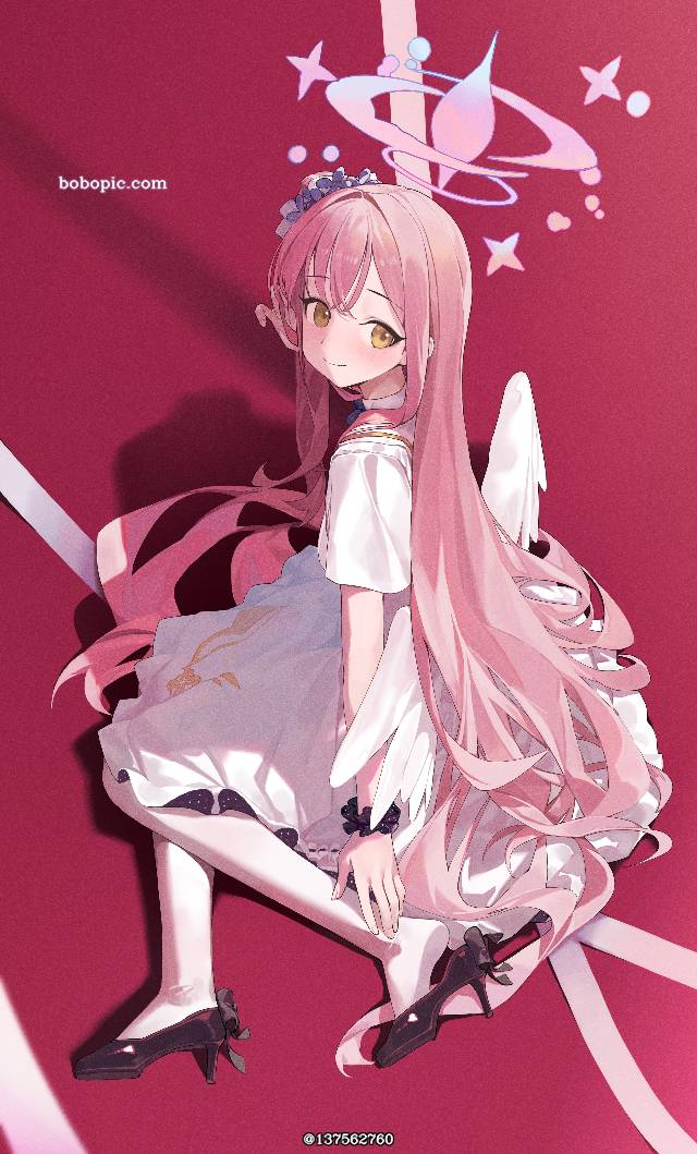 碧蓝档案, Mika Misono, long hair, 女孩子, beautiful girl