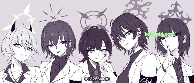 仲正一花, Erika Hatami, Kakehashi Subaru, Wakasa Fuyu, 广美（碧蓝档案）, handsome girl