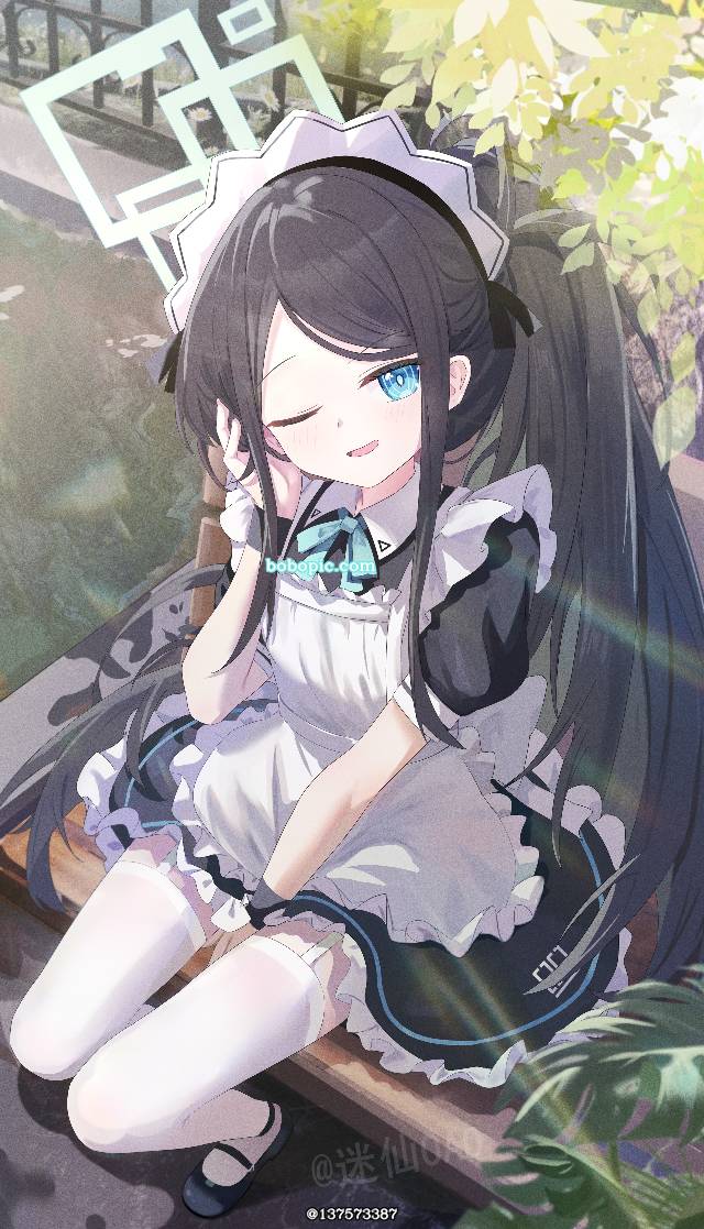 碧蓝档案, Alice Tendou, Alice Tendou (maid), 女孩子, White silk pantyhose