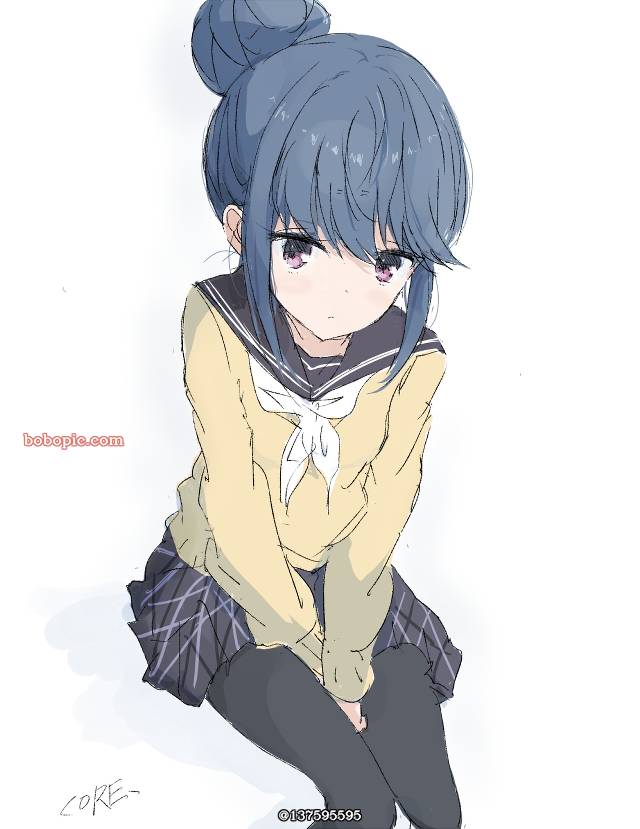 摇曳露营△, 志摩凛, 女孩子, young girl, uniform