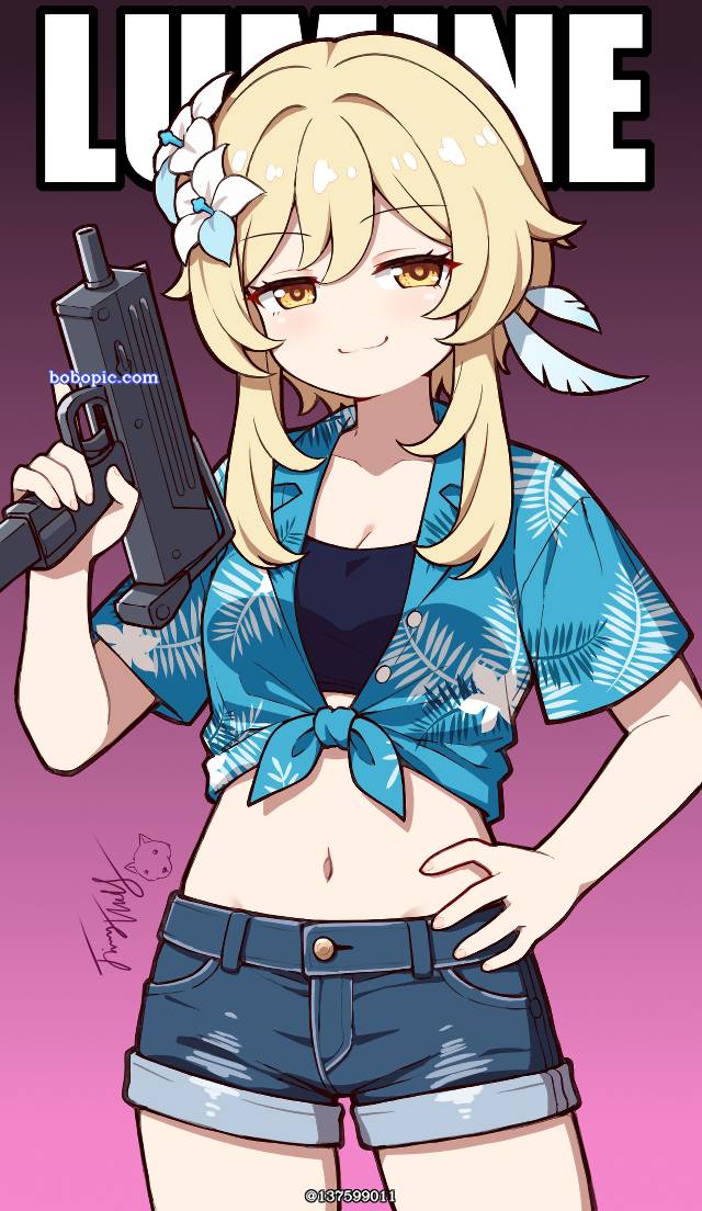 Genshin Impact, Lumine, 萤（原神）, Grand Theft Auto, 热裤