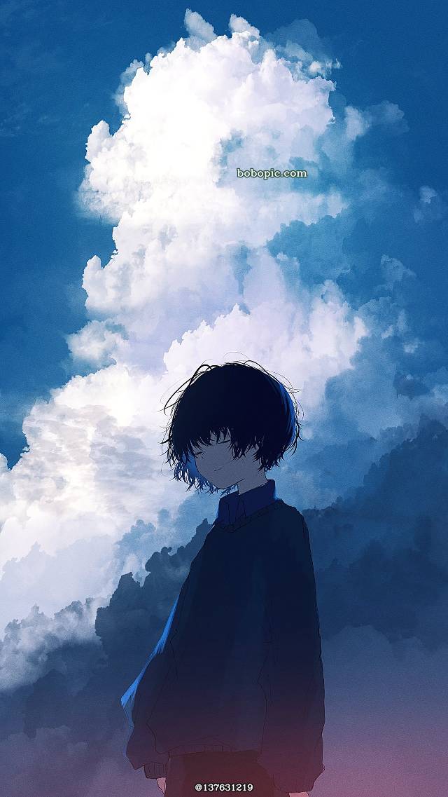 原创, 原创, sky, 男孩子, 积雨云, 一小时绘画决斗
