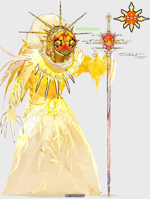 Solrock, 精灵宝可梦, 口袋妖怪, 厚涂, 骑士