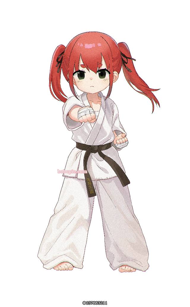 Karate, Dogi, 萝莉, young girl, 赤脚, 脚指