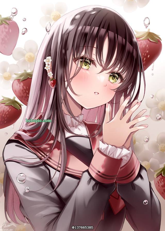原创, 女孩子, uniform, 水手服, strawberry
