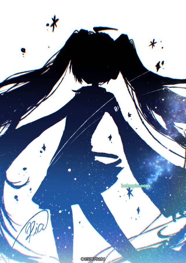 插画, 初音未来, vocaloid, 女孩子, Vocaloid