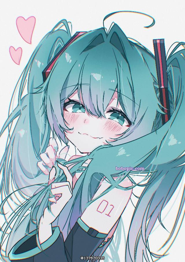 插画, girl, 初音未来, vocaloid, 女孩子, Vocaloid