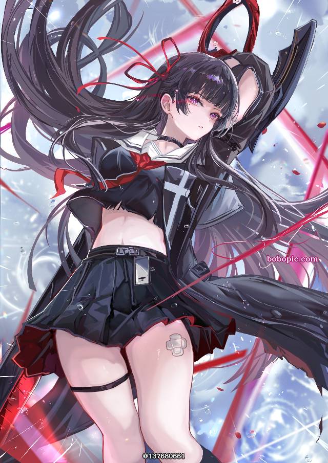 女孩子, 肚脐, 大腿, Chisa, Wuthering Waves, 鸣潮1000收藏