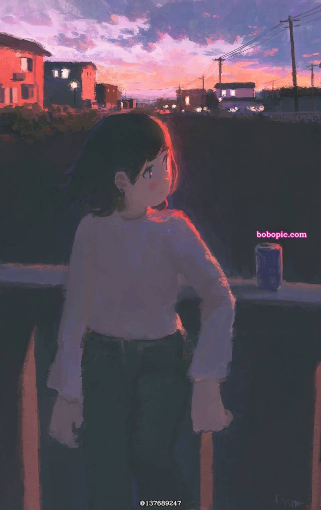 原创, 女孩子, 风景, background