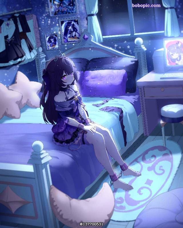 女孩子, 赤脚, original works, night