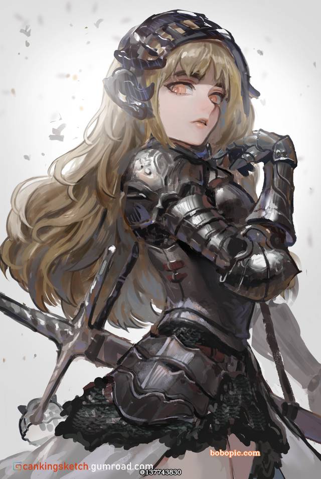 女孩子, 骑士, armed young ladies, 女骑士, 原创, original, 金发