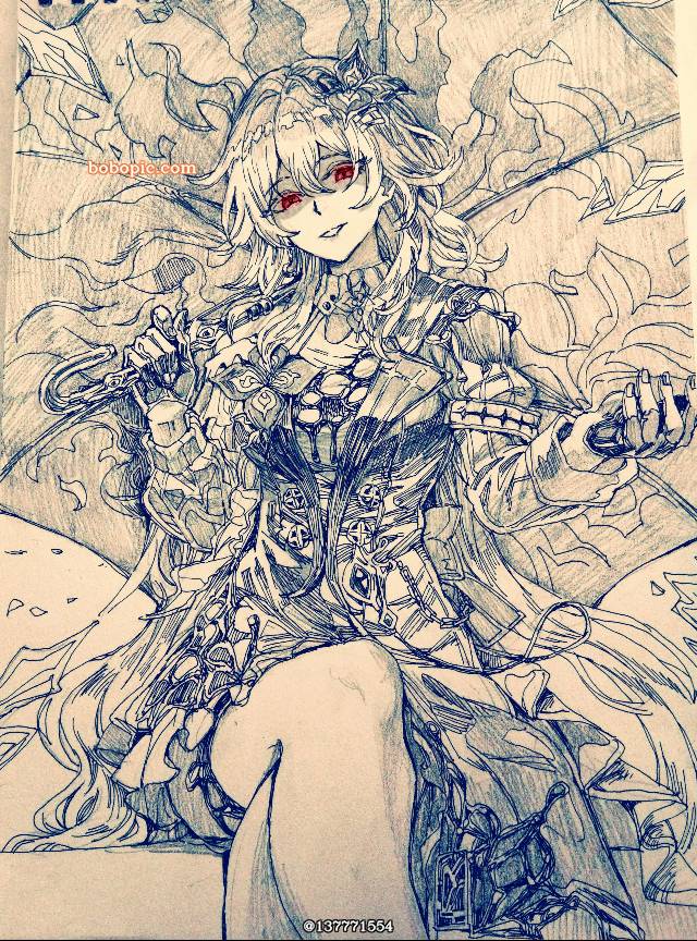 崩坏：星穹铁道, Evernight, 三月七, 星穹铁道, 立绘, sketch, 欧派, beautiful girl, 女孩子