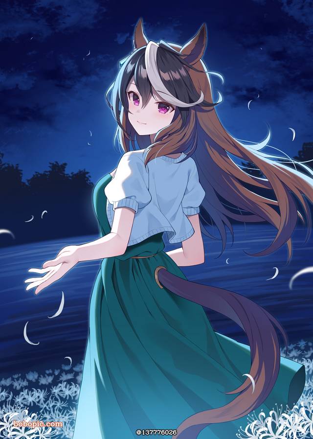 赛马娘Pretty Derby, Symboli Rudolf (Uma Musume), 茶发, purple eyes, 裙子, 尾巴, 马娘