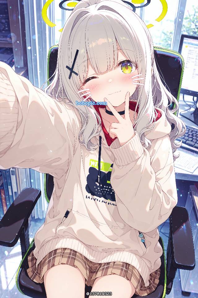 Hare Omagari, 女孩子, AI 画作, 碧蓝档案