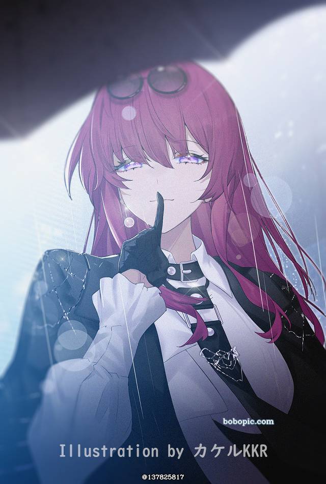 Honkai: Star Rail, Honkai: Star Rail, Kafka, 卡芙卡（星穹铁道）, hushing, 崩坏：星穹铁道500收藏, purple hair, 手套