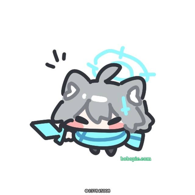 Sunaookami Shiroko, 女孩子, chibi, 可爱, young girl