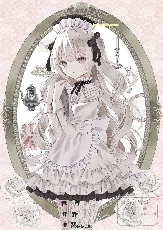 原创, 女孩子, 女仆, 银发