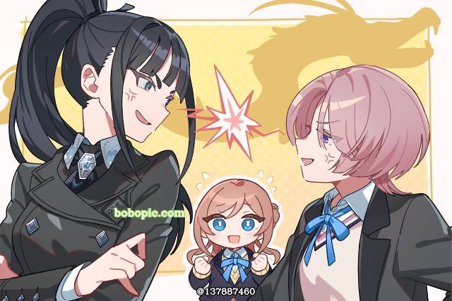 Gakuen IDOLM@STER, Tsubame Amaya, Mao Arimura, Rinami Himesaki, 女孩子