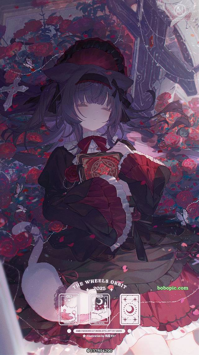 女孩子, requested illustration, 兽耳, rose, 猫