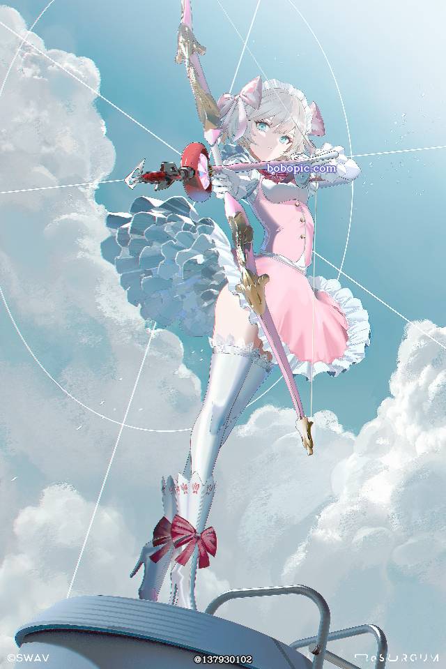 原创, magical girl, 弓箭